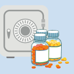 Ophalen van medicijnen uit een medicijnkluis