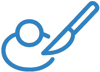 Uitsnijden van kleine bultjes of cystes